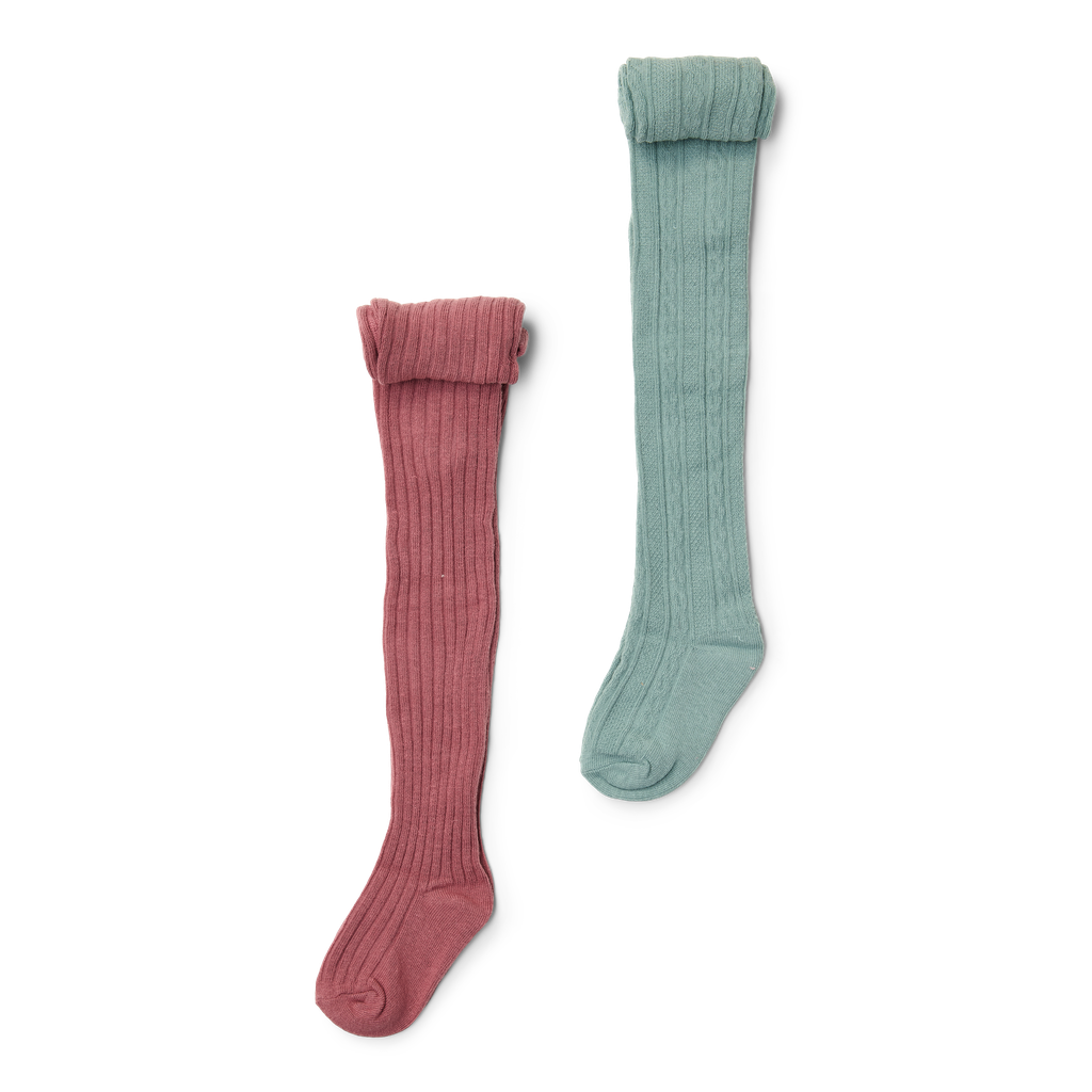 Pack de 2 meias Rosa Velho e Verde Jardim