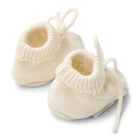 Newborn Naturals White Slippers