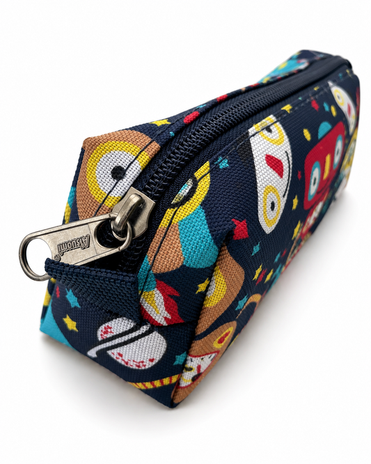 Square Pencil Case with Robot Handle