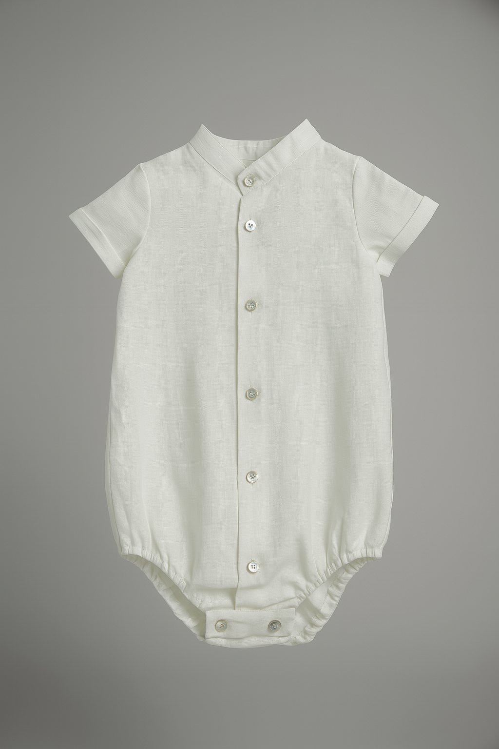 Chemise/Body blanc à manches courtes