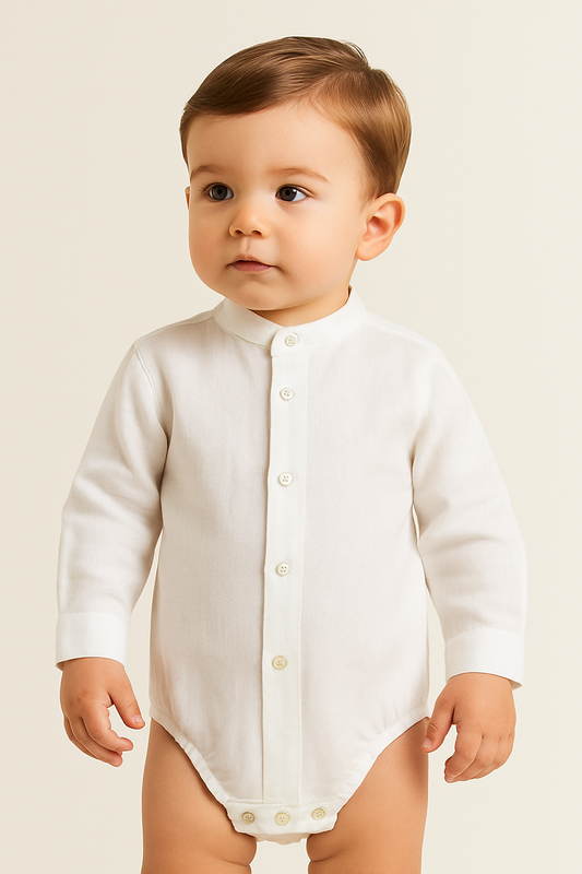 White Long Sleeve Shirt/Bodysuit