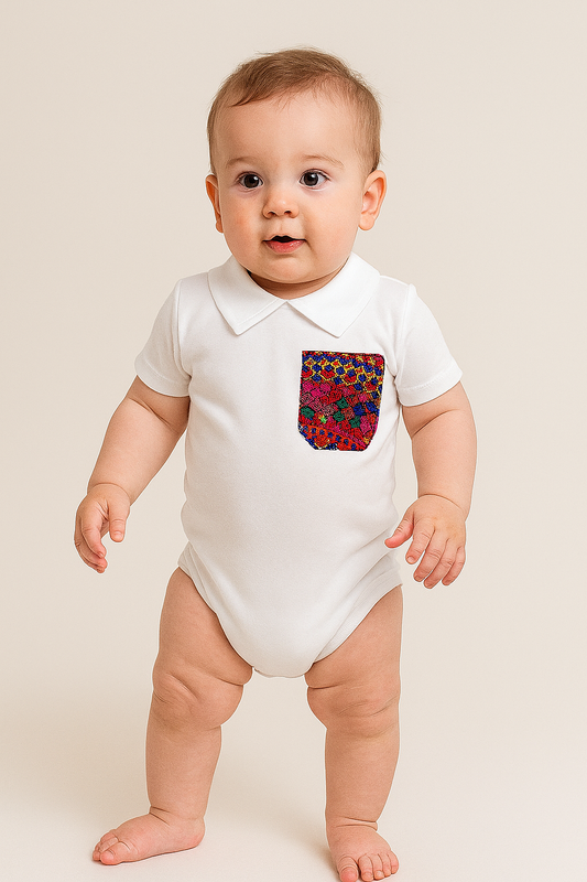 Romaria boy's bodysuit with pocket