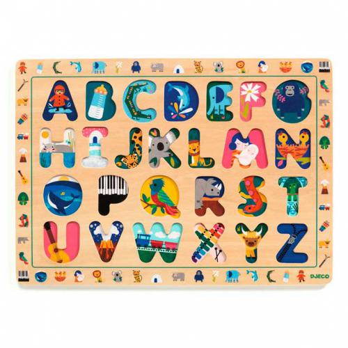 ABC Puzzle (French, English and Spanish)