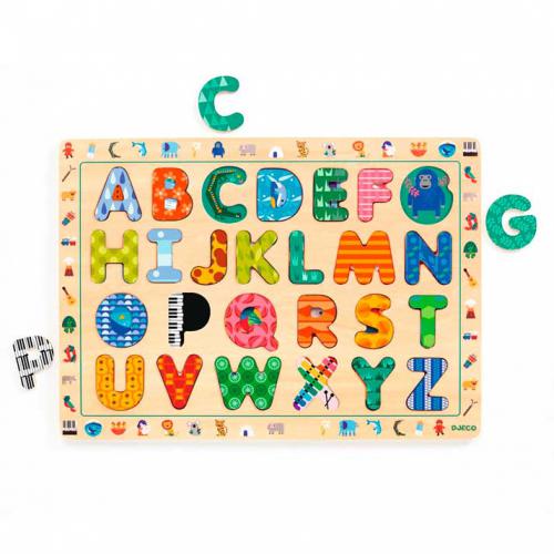 ABC Puzzle (French, English and Spanish)