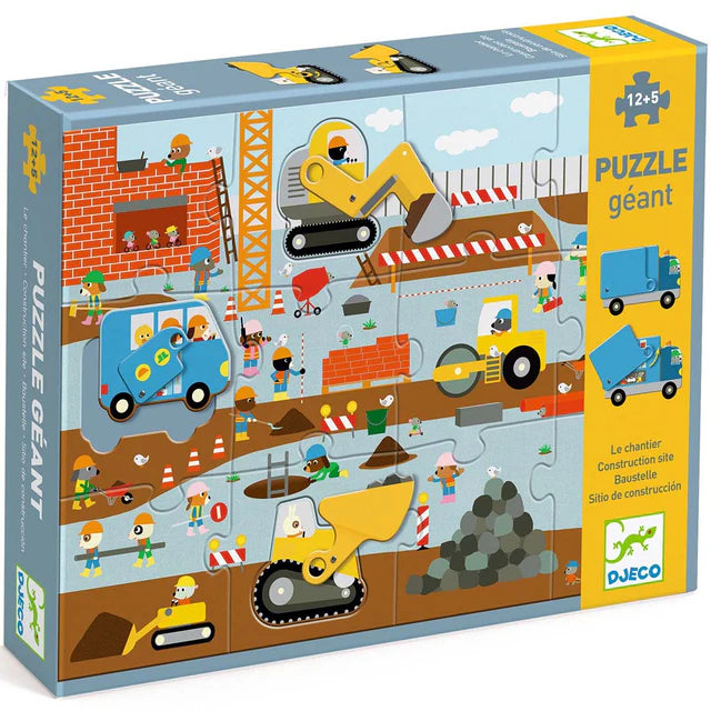 Construction Site - Construction Machinery Puzzle