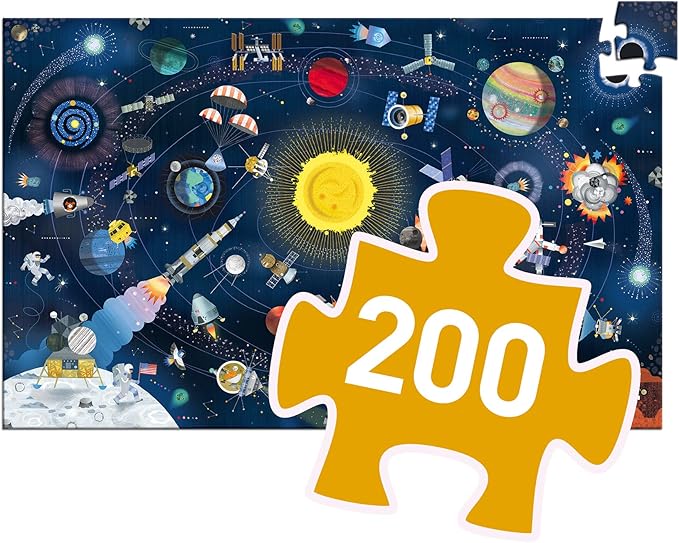 Book + Observation Puzzle "Space" 200 Pcs
