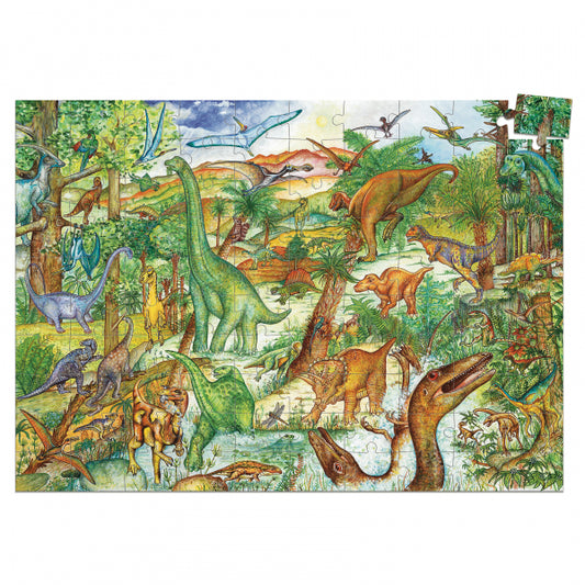 Dinosaurs Observation Puzzle - 100 Pcs (includes Book)