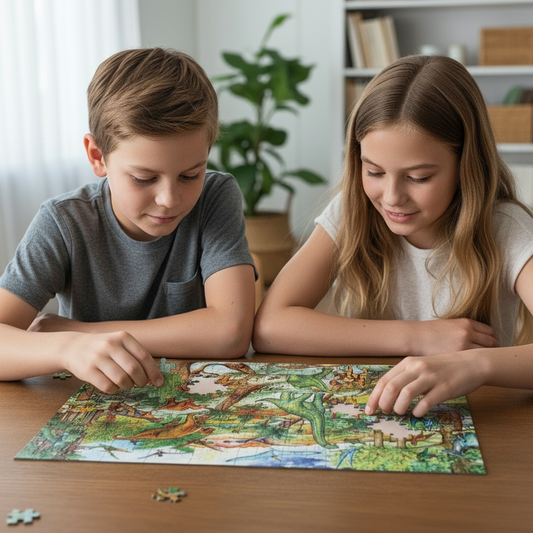 Dinosaurs Observation Puzzle - 100 Pcs (includes Book)
