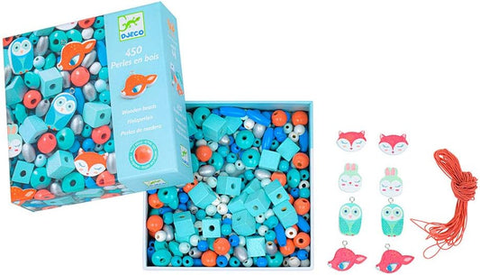 Wooden Bead Kit “450 Beads”
