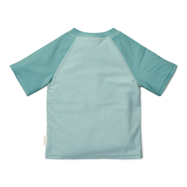 T-shirt de plage MC-Seashells surf bleu