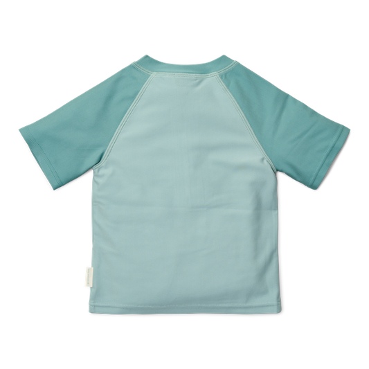 Beach T-shirt MC-Seashells surf blue