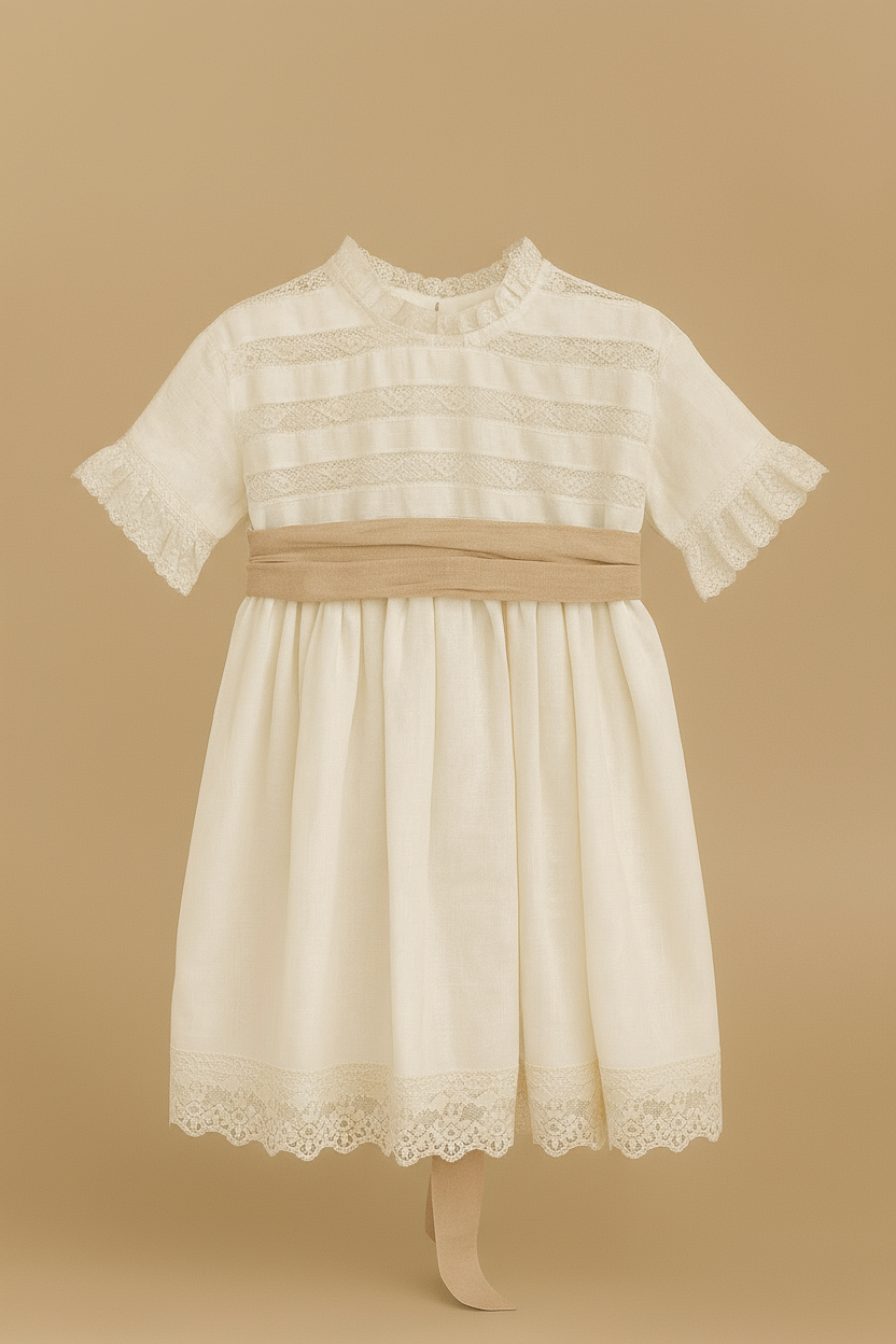 Dress with Valencian Pearl Lace