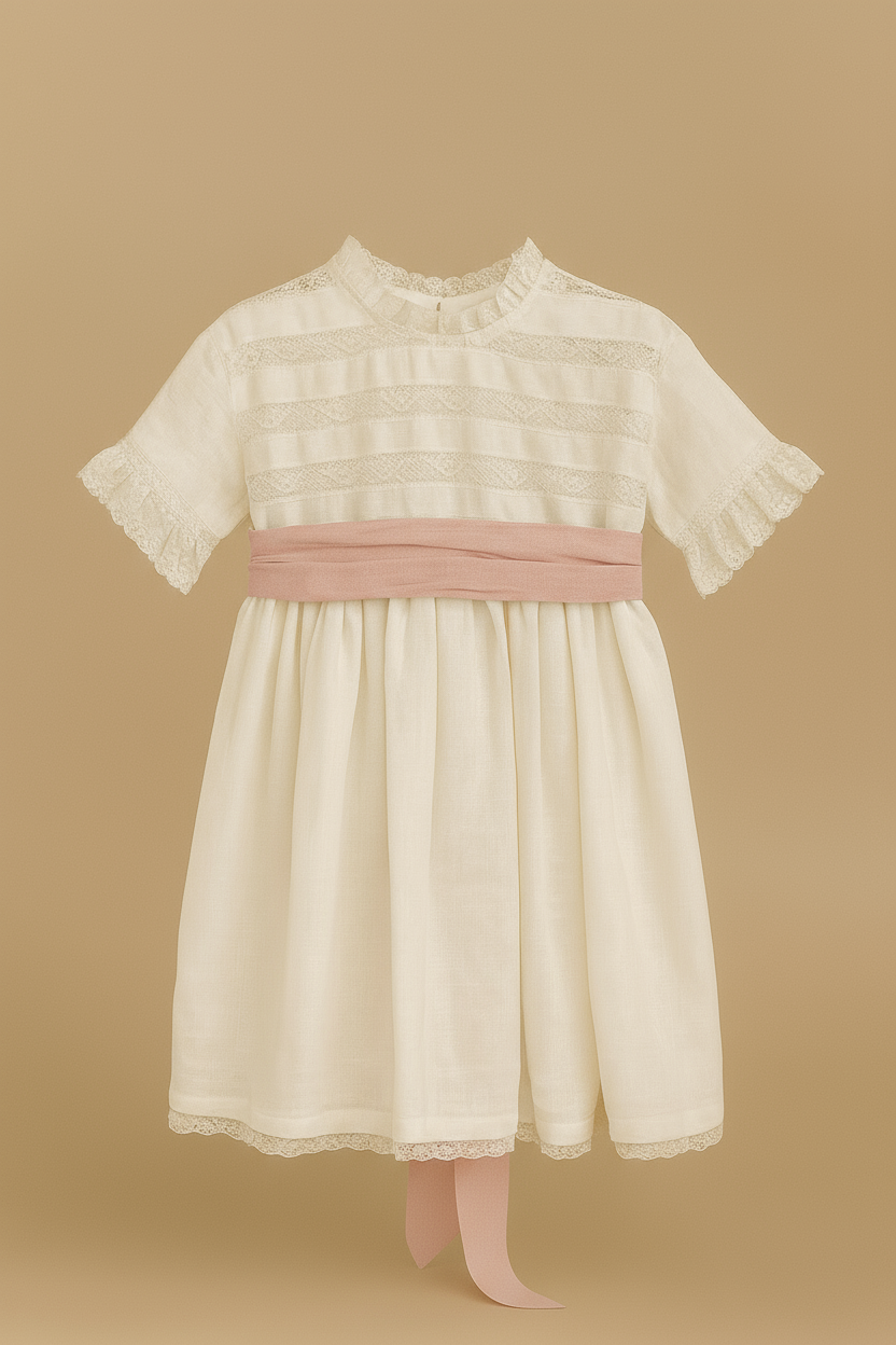 Dress with Valencian Pearl Lace