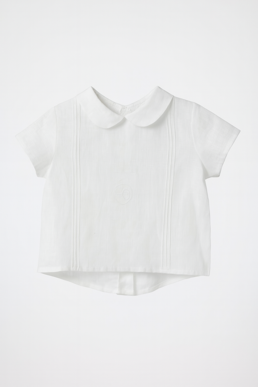 Round Neck Shirt with Pleats