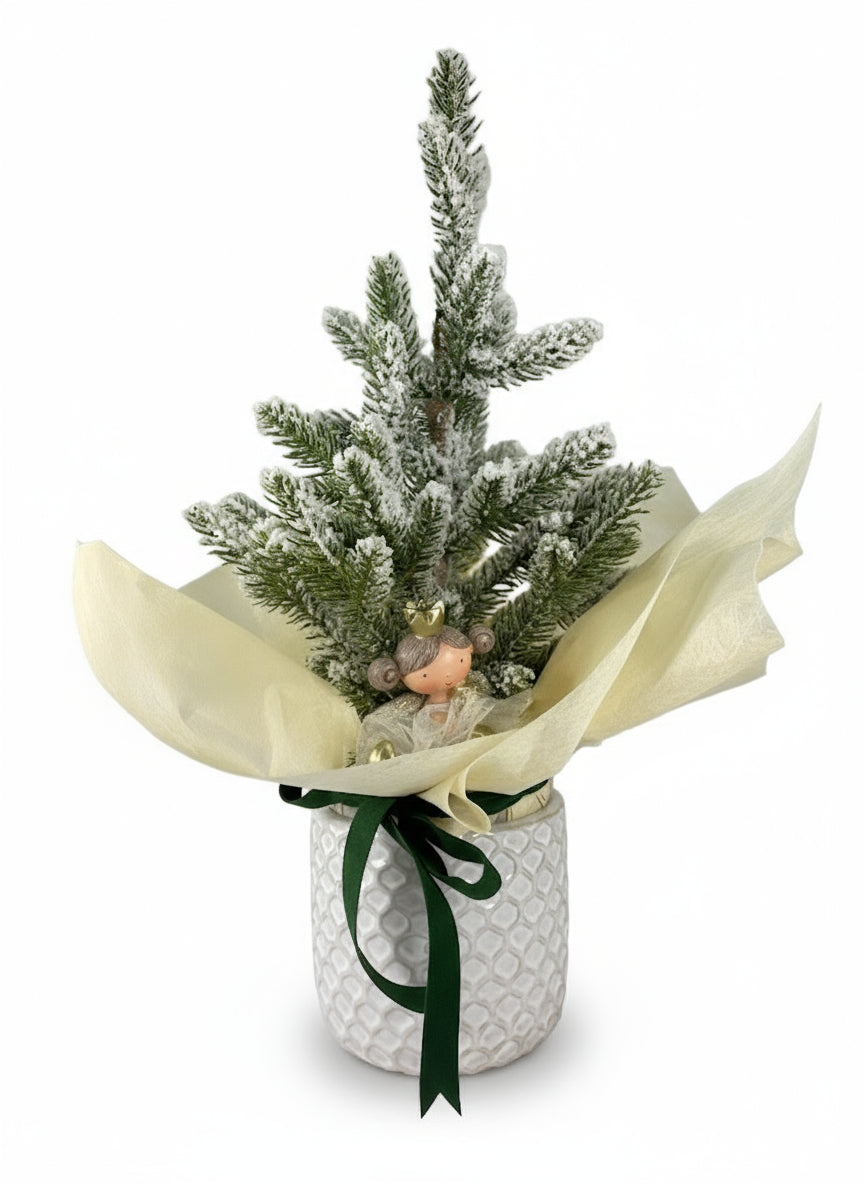 Vase with Pine Tree and Princess | 44cm