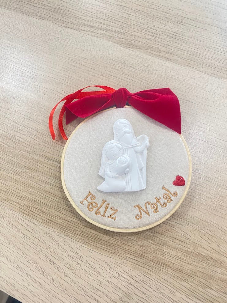 Bastidor d10 c/Gesso "Feliz Natal"