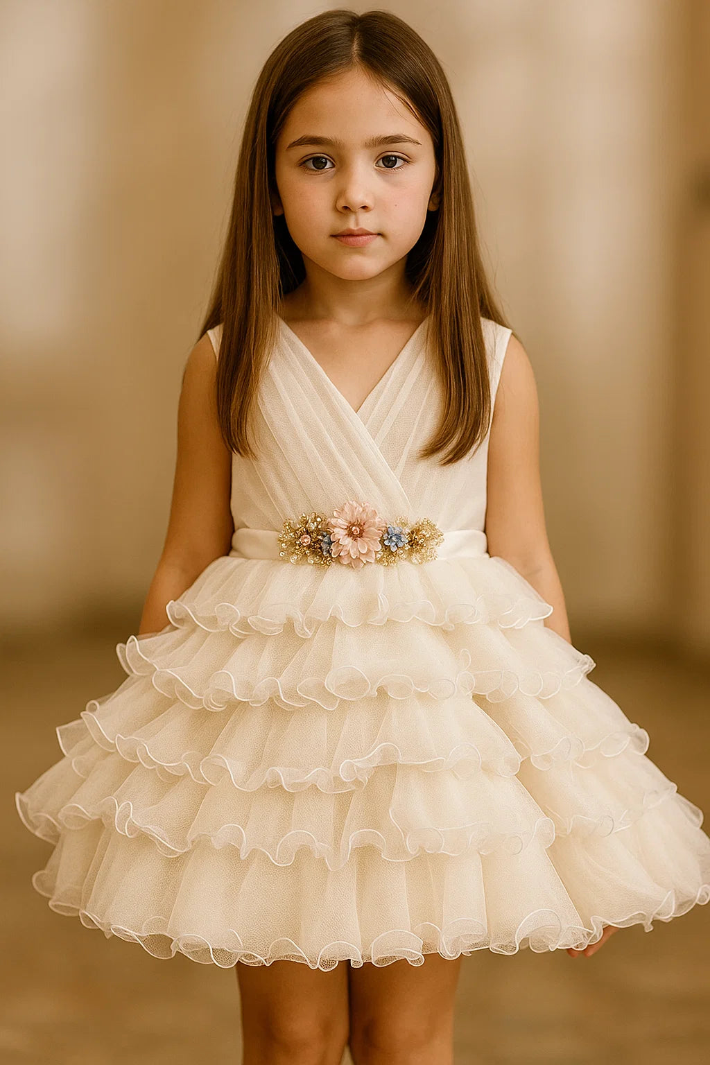 Vestido Cerimónia 802 "GARDENIA"