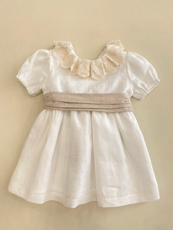 Vestido HG com Gola Rendada