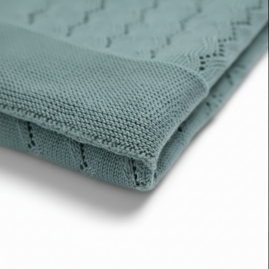 Manta Bebé c/Bordado em linha