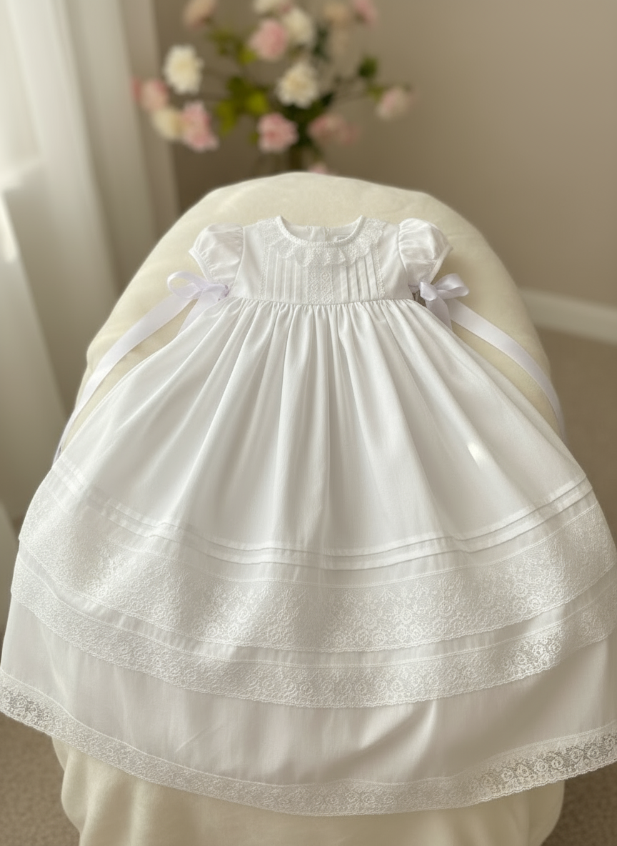 Robe de baptême en lin HG