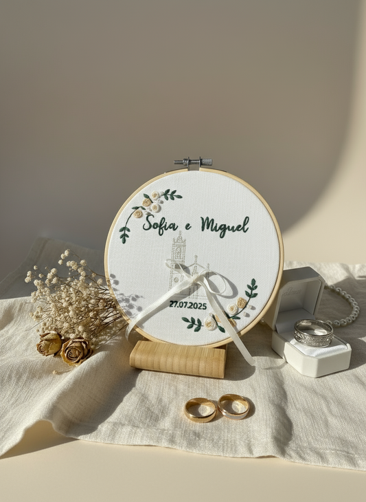 Personalized Church Ring Holder Frame