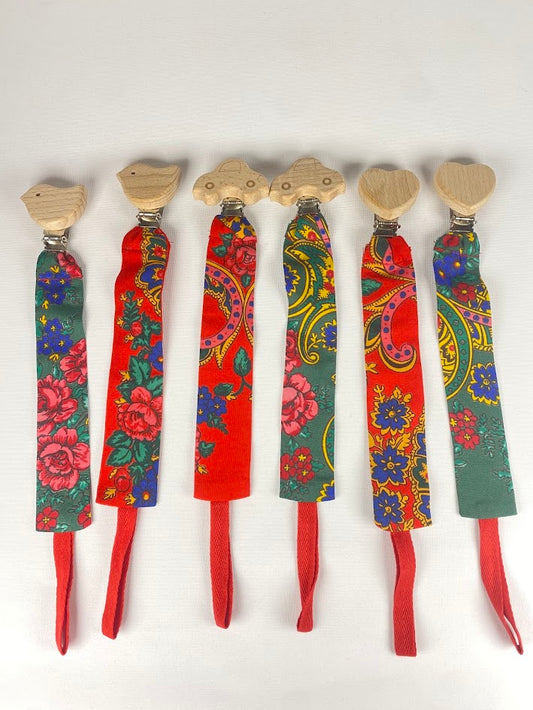 Pilgrimage pacifier clips