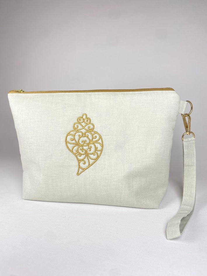 Necessaire romaria em linho