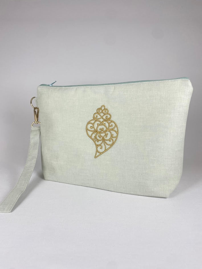 Necessaire romaria em linho