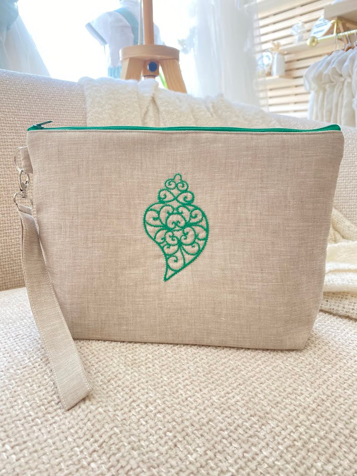 Necessaire romaria em linho