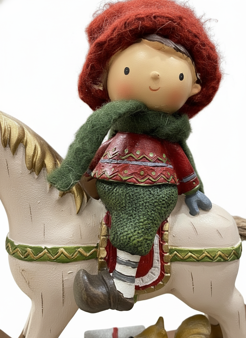 Boy with Polyresin Horse