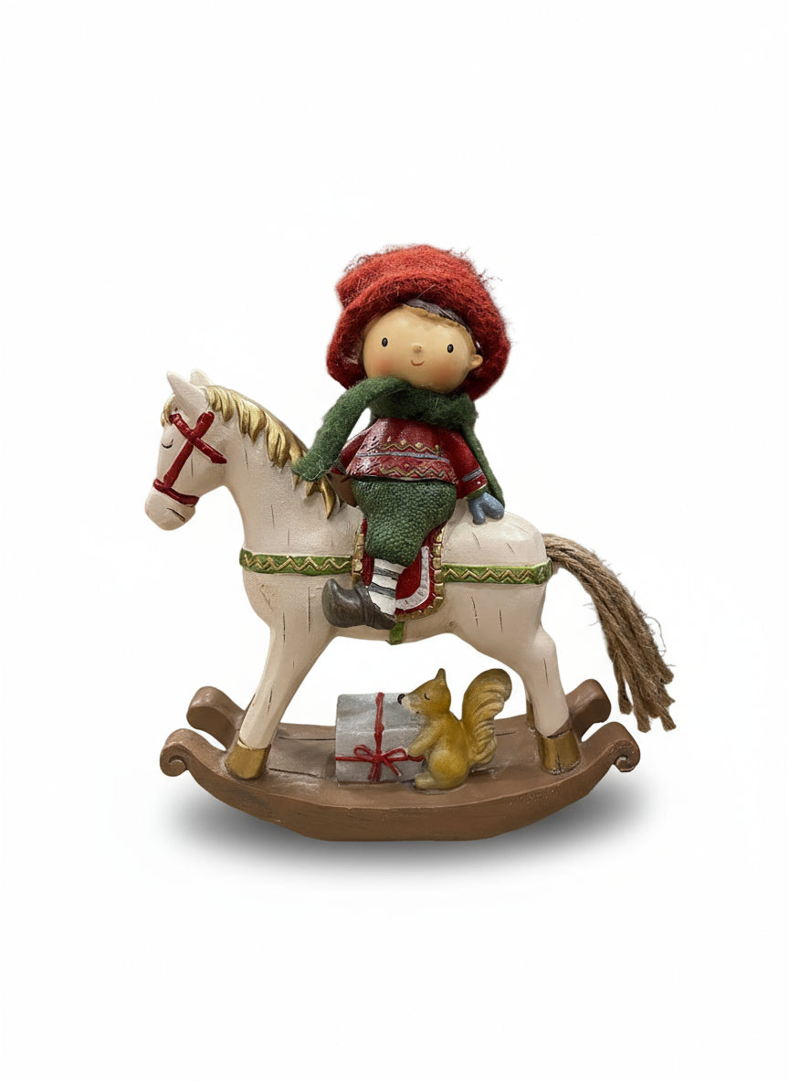 Boy with Polyresin Horse