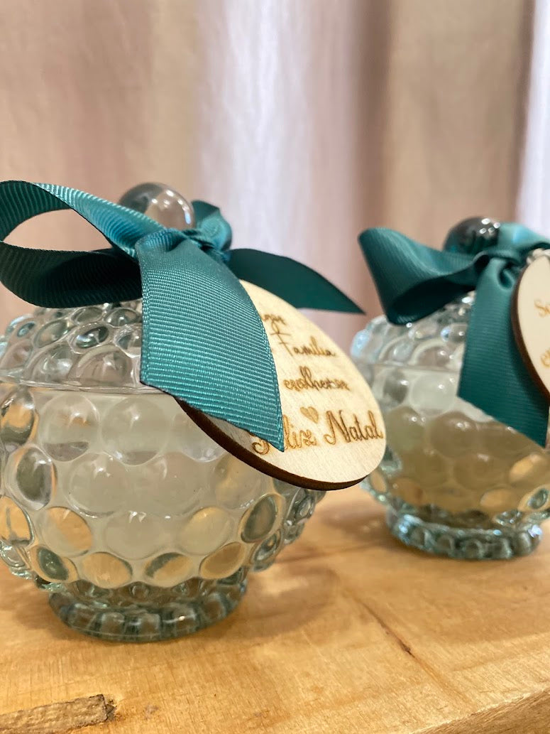 Vela verde c/mensagem Sortida