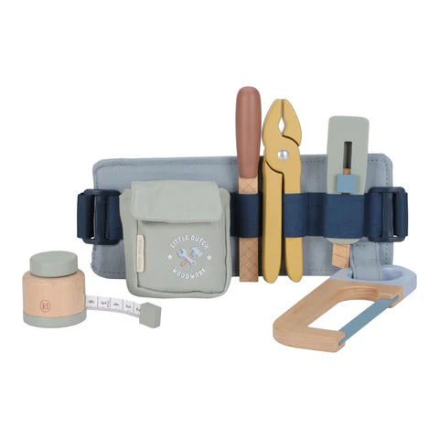 Ceinture à outils en bois - Bleu