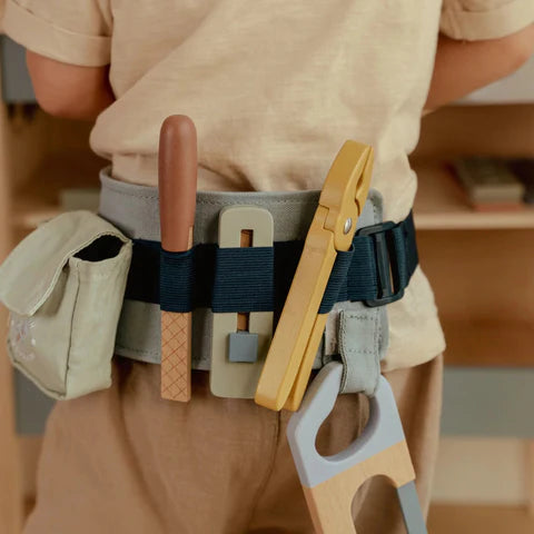 Ceinture à outils en bois - Bleu