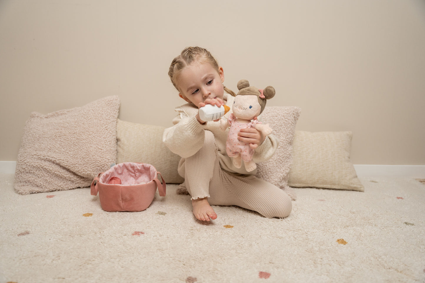 Pink Baby with Carrycot