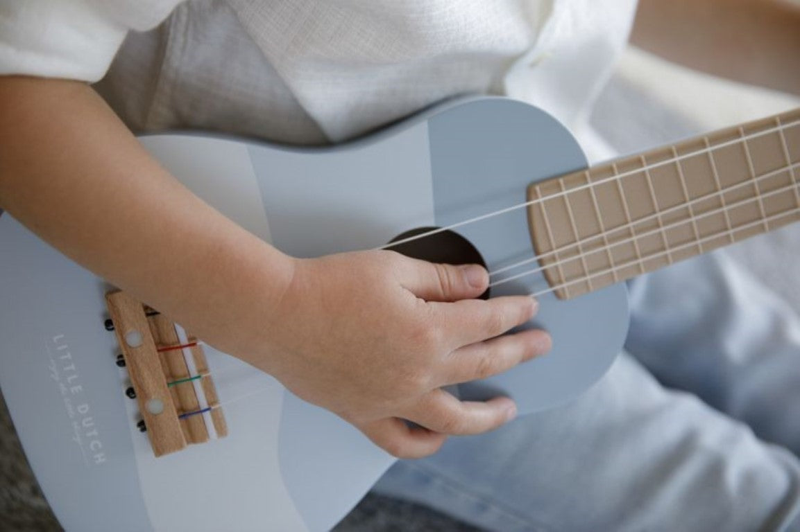 Wooden Guitar- blue