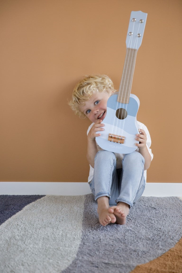 Wooden Guitar- blue