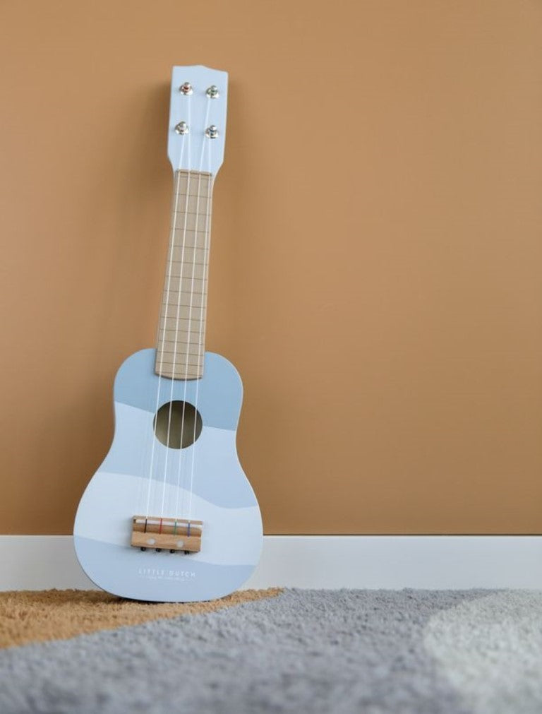 Wooden Guitar- blue