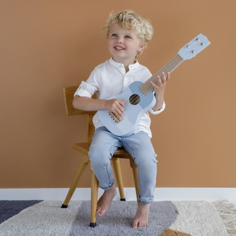 Wooden Guitar- blue