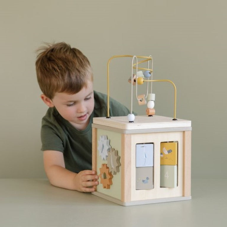 Cubo de Atividades em Madeira_Little Goose