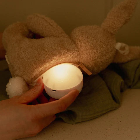 Peluche Lapin Son et Lumière - Beige - Bébé Lapin