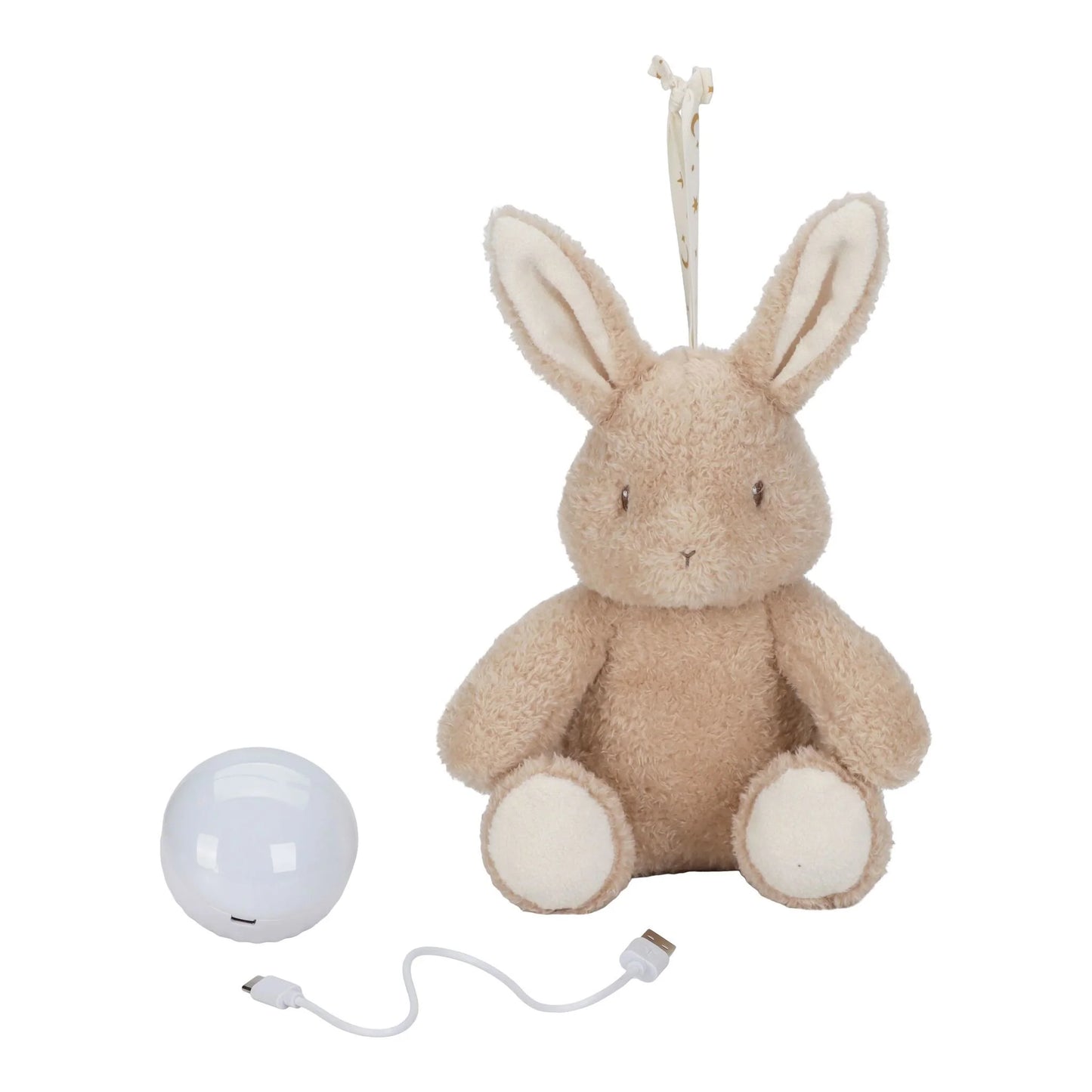 Peluche Lapin Son et Lumière - Beige - Bébé Lapin