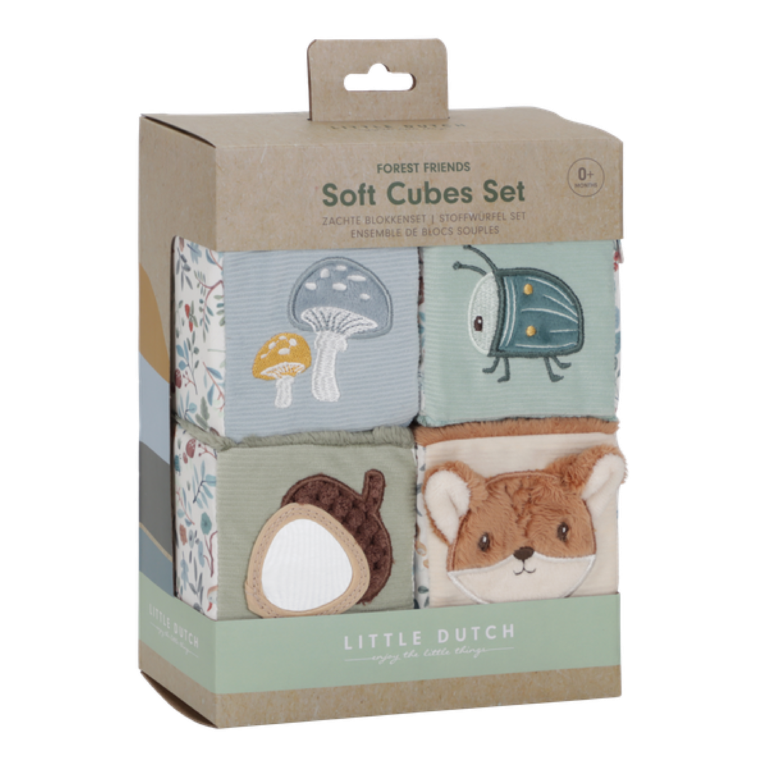 Cute Activity Cubes - Set of 4 - Forest Friends