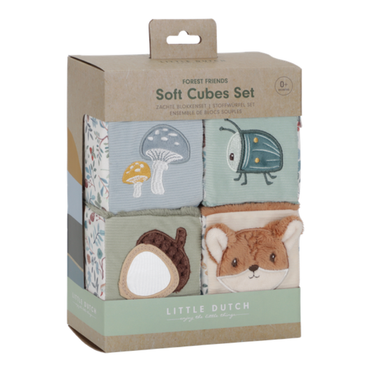Cute Activity Cubes - Set of 4 - Forest Friends