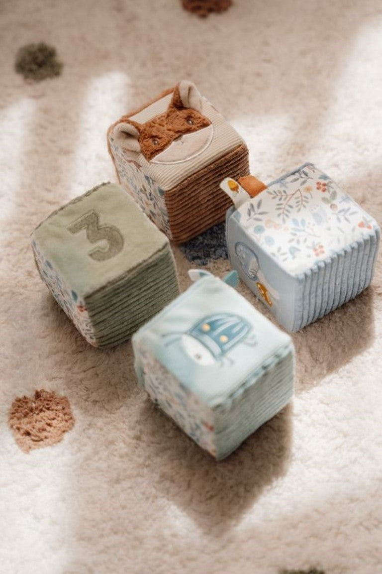 Cute Activity Cubes - Set of 4 - Forest Friends