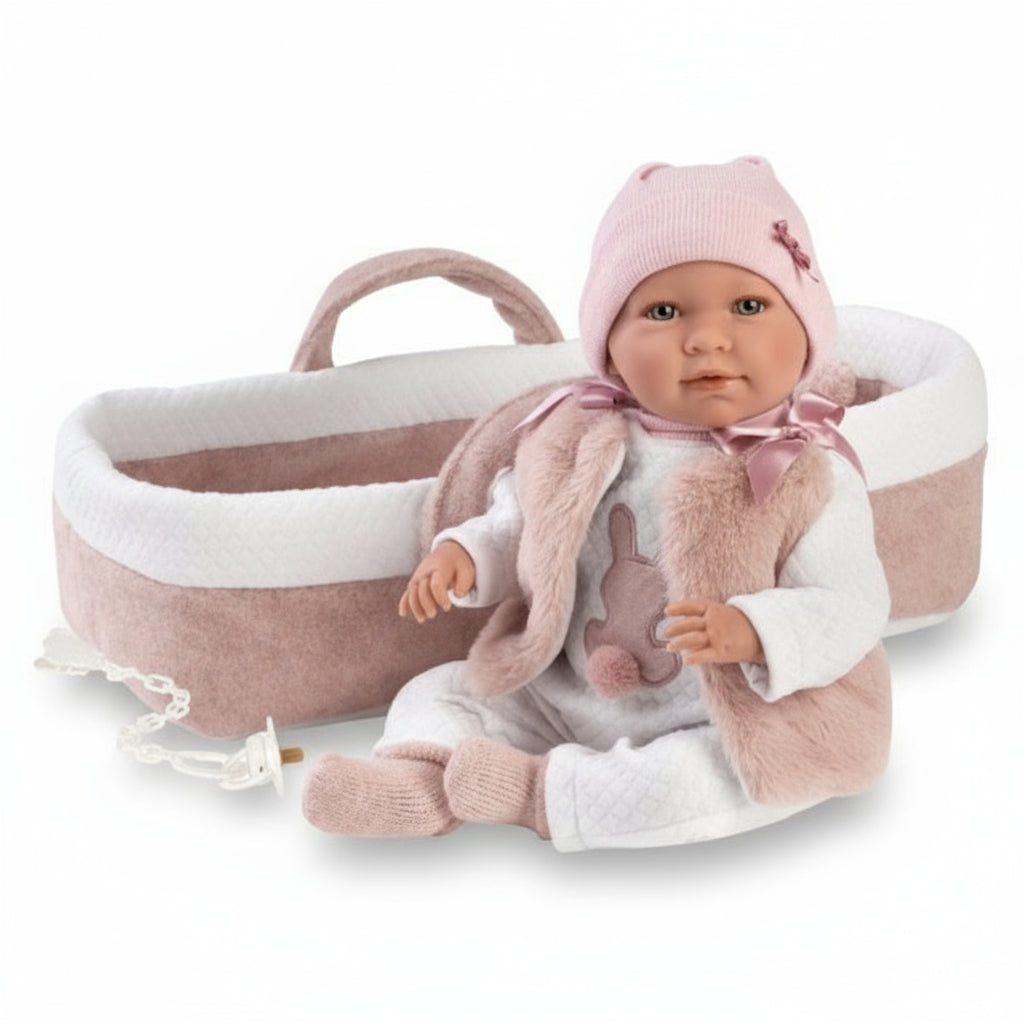 Crying Mimi with carrycot - 42cm