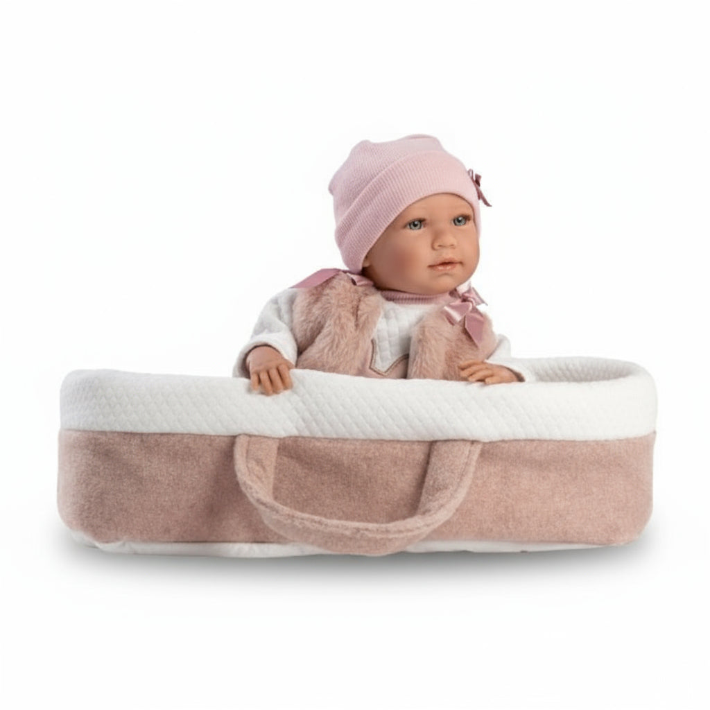 Crying Mimi with carrycot - 42cm