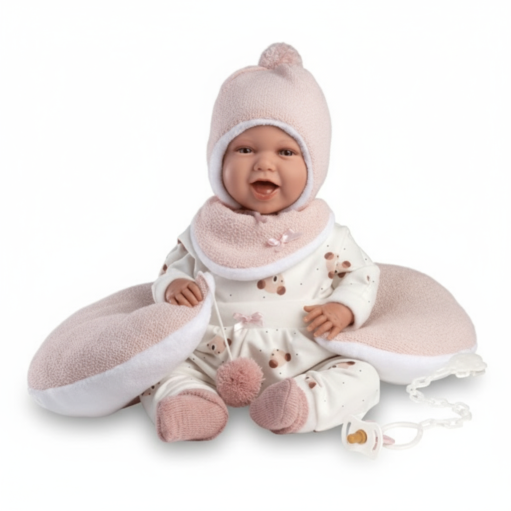 Mimi Smiles with pink moon pillow - 42cm