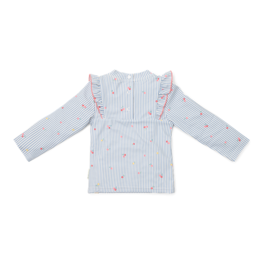 Sunny Flowers Blue Swim T-shirt – Little Dutch