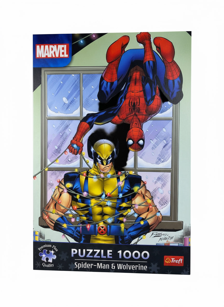 Puzzle 1000 Pcs - Xmas Spider-Man & Wolverine